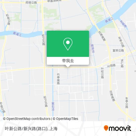 叶新公路/新兴路(路口)地图