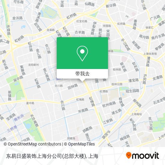 东易日盛装饰上海分公司(总部大楼)地图