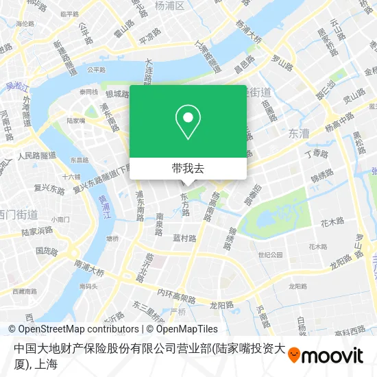 中国大地财产保险股份有限公司营业部(陆家嘴投资大厦)地图