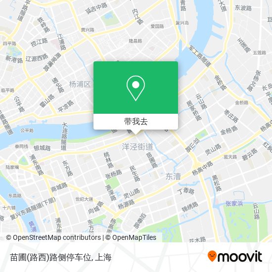 苗圃(路西)路侧停车位地图