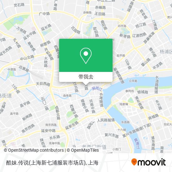 酷妹.传说(上海新七浦服装市场店)地图