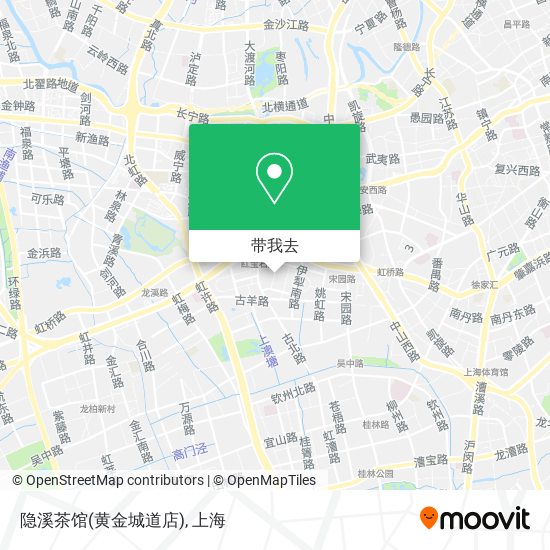 隐溪茶馆(黄金城道店)地图