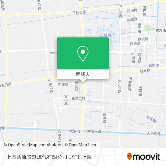 上海益流管道燃气有限公司-北门地图