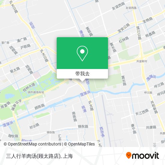 三人行羊肉汤(顾太路店)地图