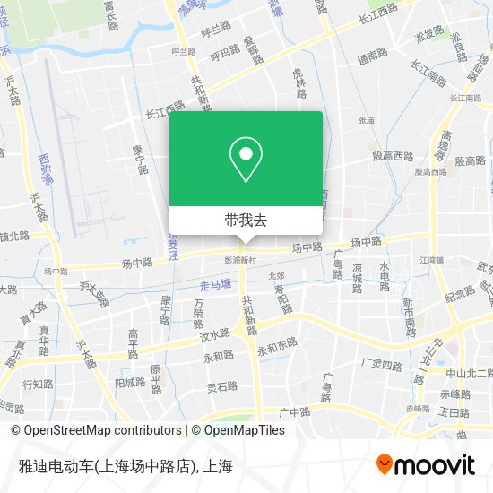 雅迪电动车(上海场中路店)地图