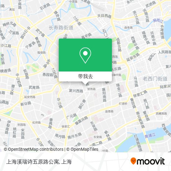 上海溪瑞诗五原路公寓地图