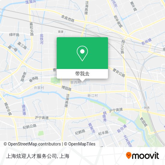 上海炫迎人才服务公司地图