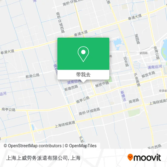 上海上威劳务派遣有限公司地图