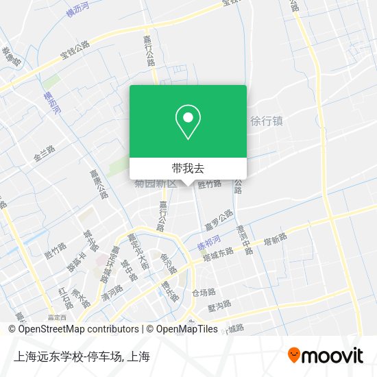 上海远东学校-停车场地图