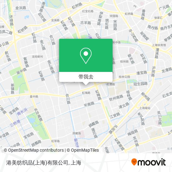 港美纺织品(上海)有限公司地图