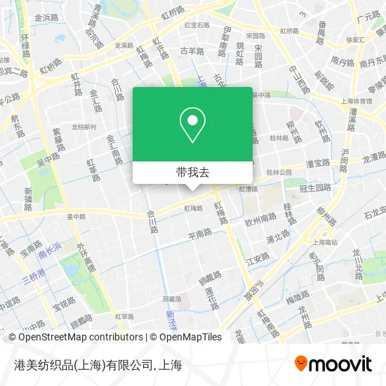 港美纺织品(上海)有限公司地图