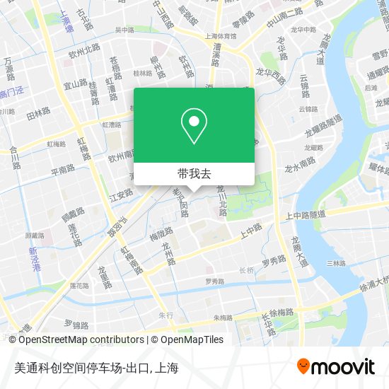 美通科创空间停车场-出口地图