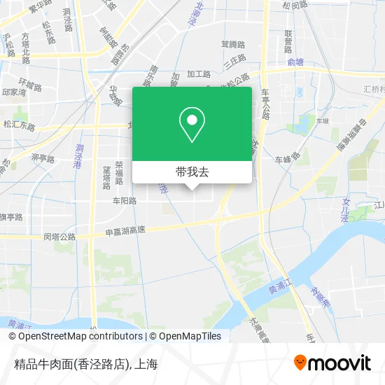 精品牛肉面(香泾路店)地图