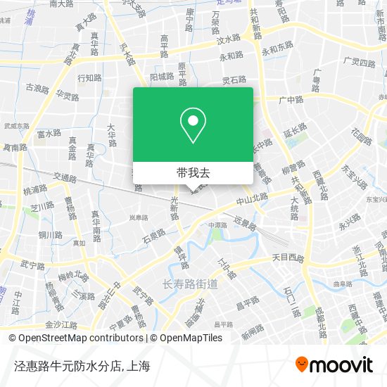 泾惠路牛元防水分店地图