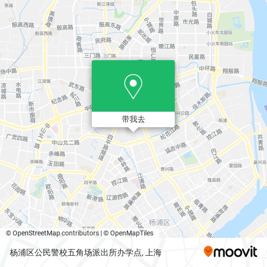 杨浦区公民警校五角场派出所办学点地图