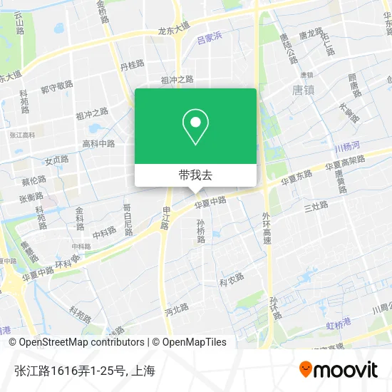 张江路1616弄1-25号地图