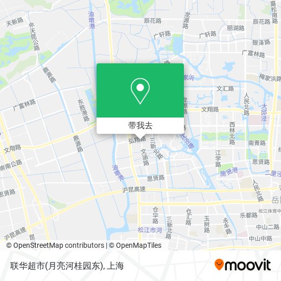 联华超市(月亮河桂园东)地图