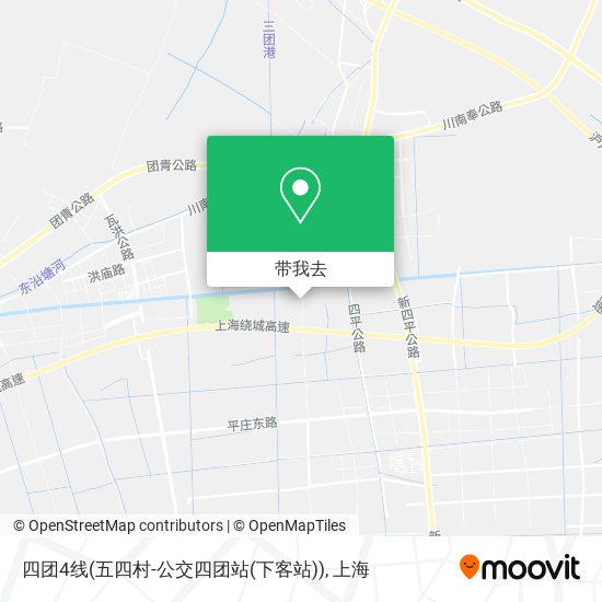 四团4线(五四村-公交四团站(下客站))地图