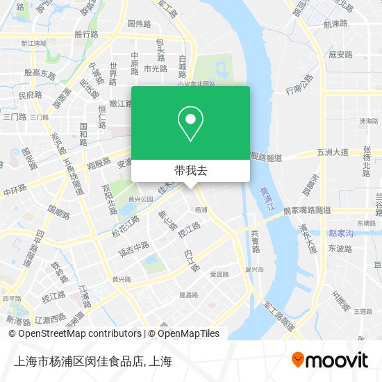 上海市杨浦区闵佳食品店地图