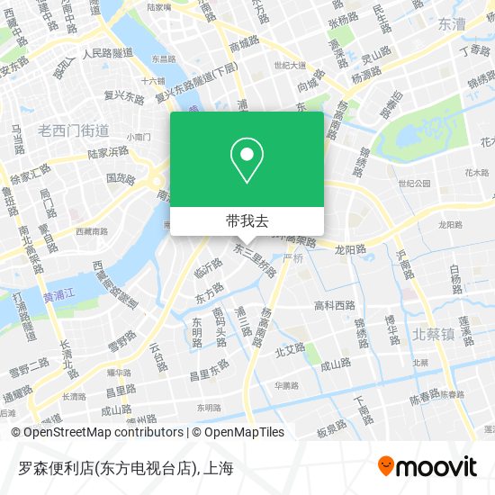 罗森便利店(东方电视台店)地图
