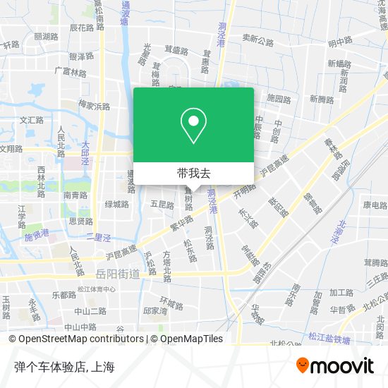 弹个车体验店地图