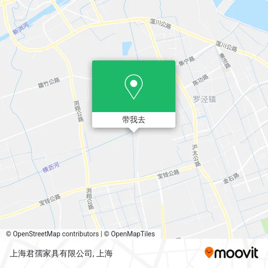上海君孺家具有限公司地图