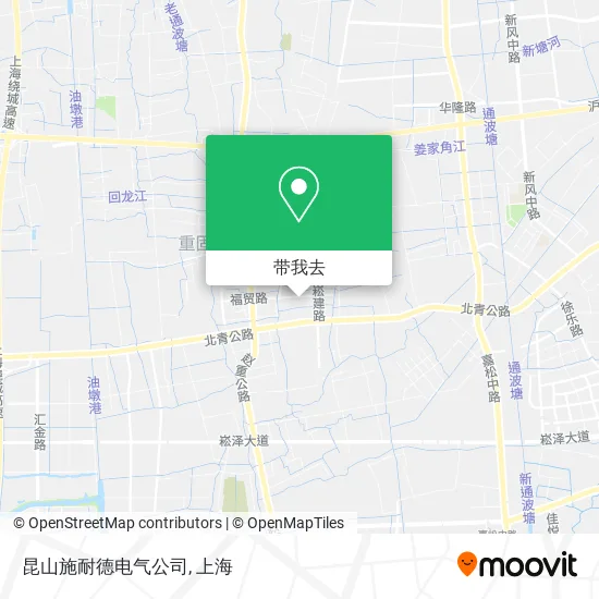 昆山施耐德电气公司地图