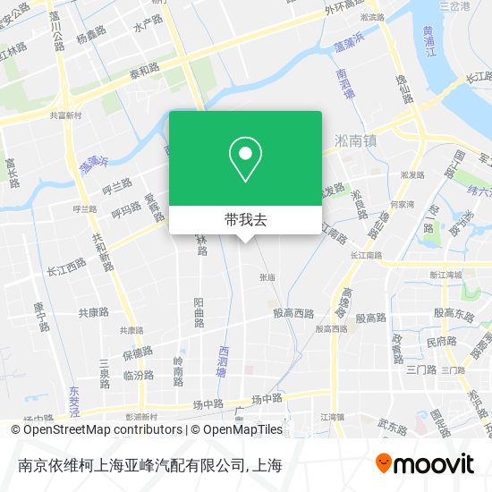 南京依维柯上海亚峰汽配有限公司地图