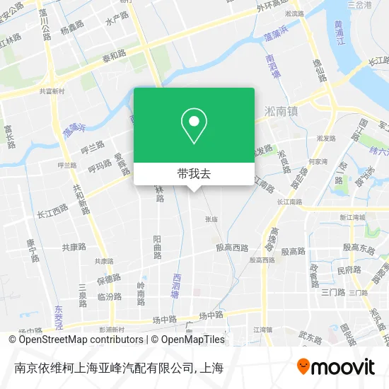 南京依维柯上海亚峰汽配有限公司地图