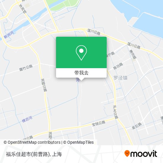 福乐佳超市(前曹路)地图