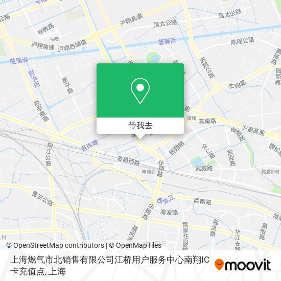 上海燃气市北销售有限公司江桥用户服务中心南翔IC卡充值点地图
