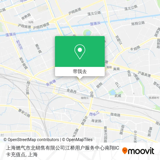 上海燃气市北销售有限公司江桥用户服务中心南翔IC卡充值点地图