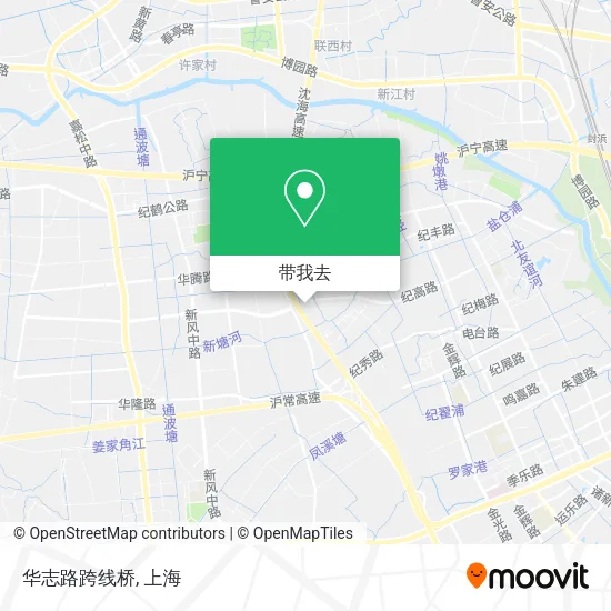 华志路跨线桥地图