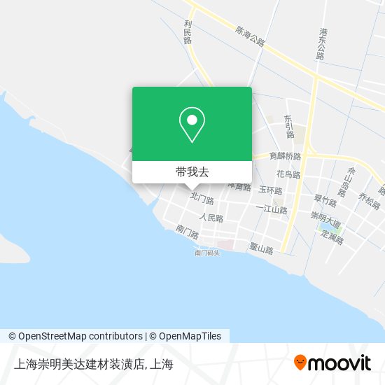上海崇明美达建材装潢店地图