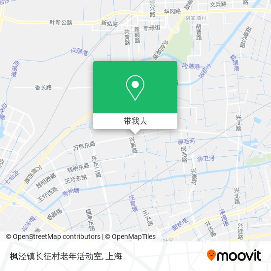 枫泾镇长征村老年活动室地图