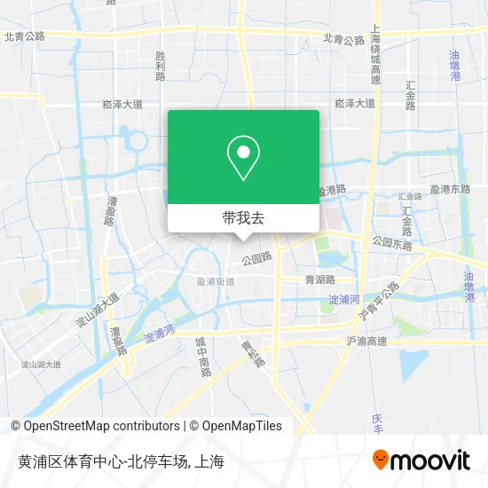 黄浦区体育中心-北停车场地图