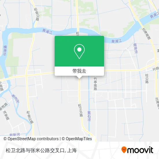 松卫北路与张米公路交叉口地图