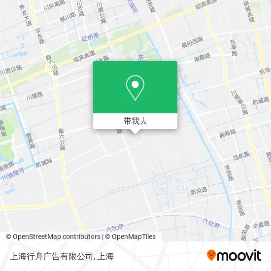 上海行舟广告有限公司地图