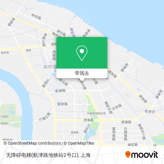 无障碍电梯(航津路地铁站2号口)地图