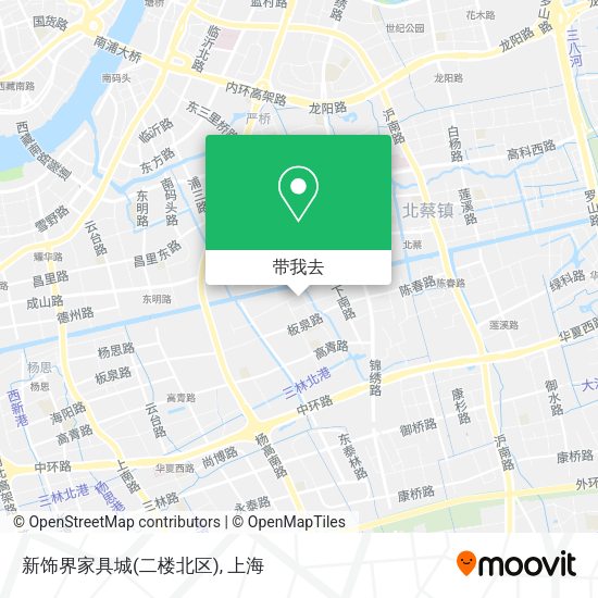 新饰界家具城(二楼北区)地图