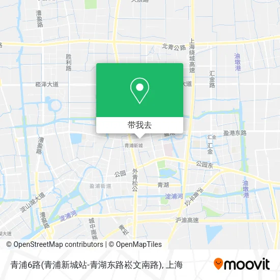 青浦6路(青浦新城站-青湖东路崧文南路)地图