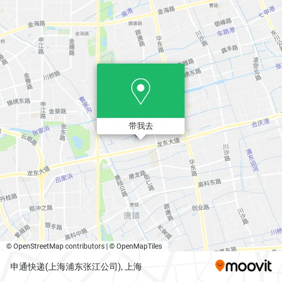 申通快递(上海浦东张江公司)地图
