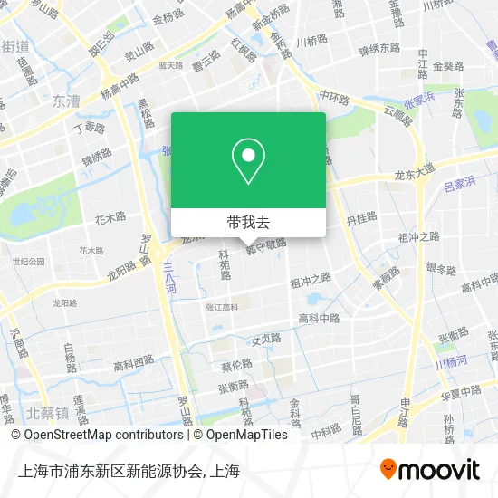 上海市浦东新区新能源协会地图