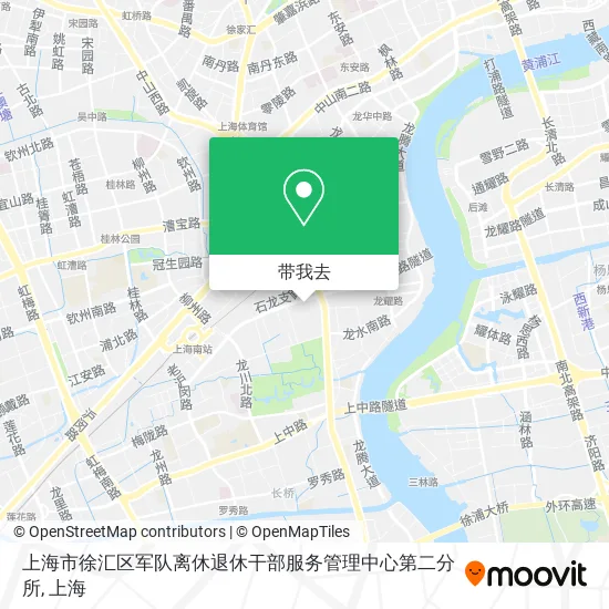 上海市徐汇区军队离休退休干部服务管理中心第二分所地图