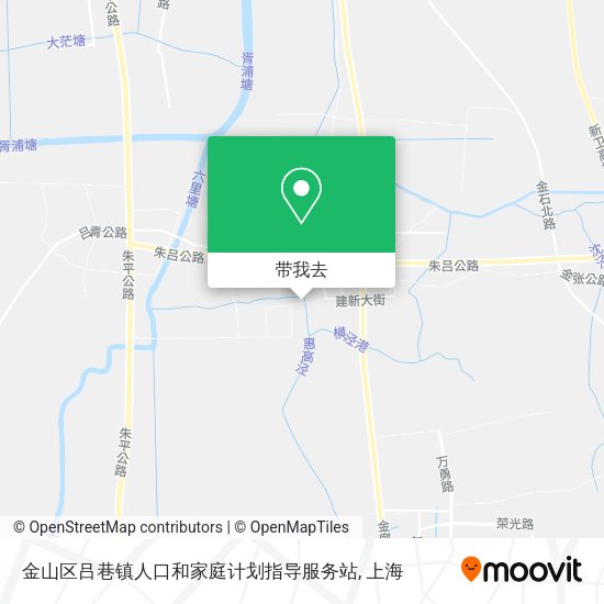 金山区吕巷镇人口和家庭计划指导服务站地图