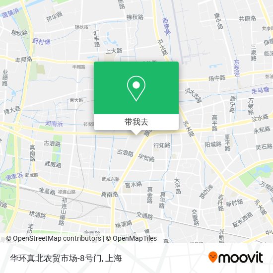 华环真北农贸市场-8号门地图