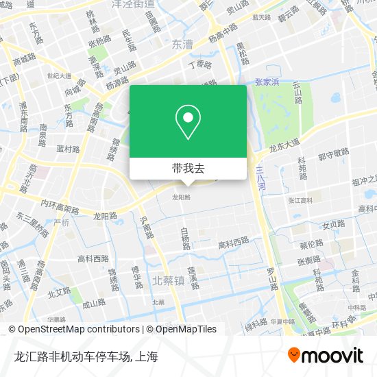 龙汇路非机动车停车场地图