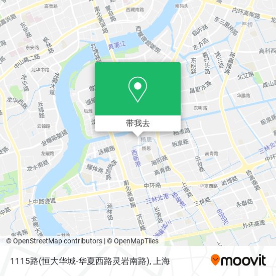 1115路(恒大华城-华夏西路灵岩南路)地图