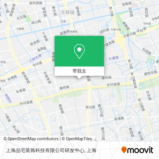 上海品宅装饰科技有限公司研发中心地图