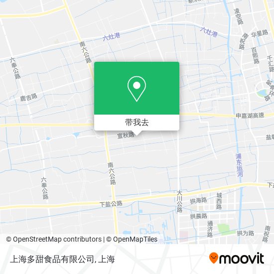 上海多甜食品有限公司地图